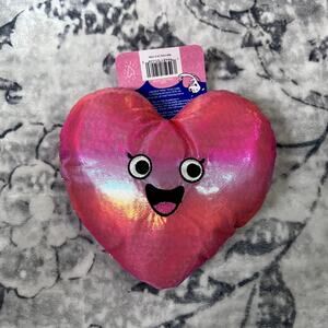 Joy Hound Metallic Heart Chew Toy